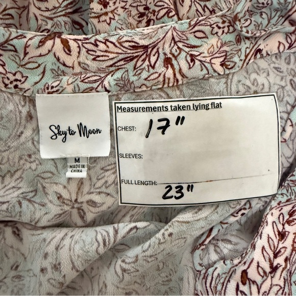 Sky to Moon Spaghetti Strap Shirt- Medium - Picture 8 of 8